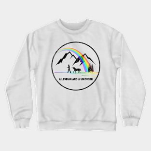 A Lesbian AND a Unicorn (Wynonna Earp) Crewneck Sweatshirt